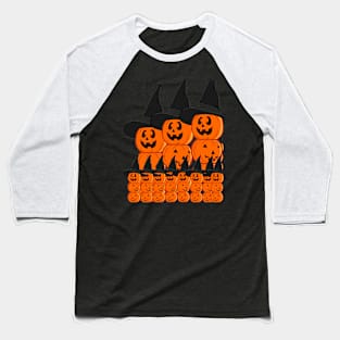 Halloween Pumpkin Rack Baseball T-Shirt